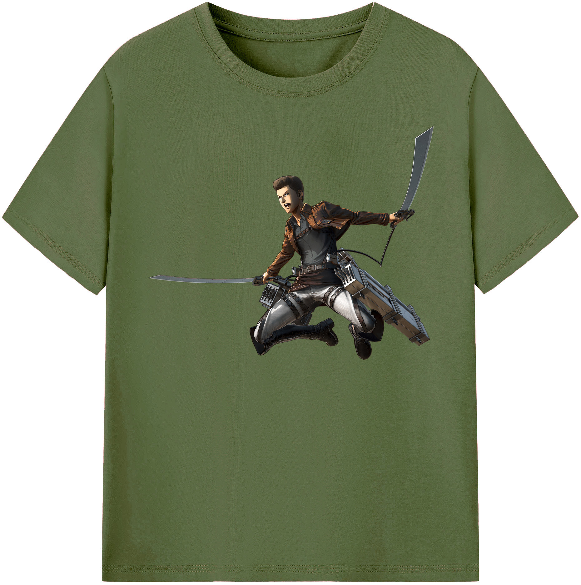 （画像用） 進撃の巨人 Attack on Titan 綿100％半袖Tシャツ（フロントプリント）